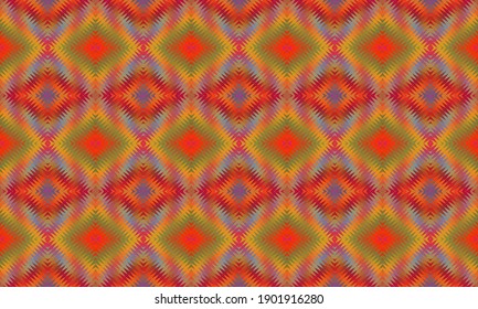 Seamless vector pattern. Background for decor or ethnic Mexican fabric pattern with colorful stripes. Can be used for ceramic tiles, wallpapers, linoleum, textiles.