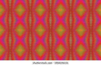 Seamless vector pattern. Background for decor or ethnic Mexican fabric pattern with colorful stripes. Can be used for ceramic tiles, wallpapers, linoleum, textiles.