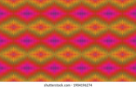 Seamless vector pattern. Background for decor or ethnic Mexican fabric pattern with colorful stripes. Can be used for ceramic tiles, wallpapers, linoleum, textiles.