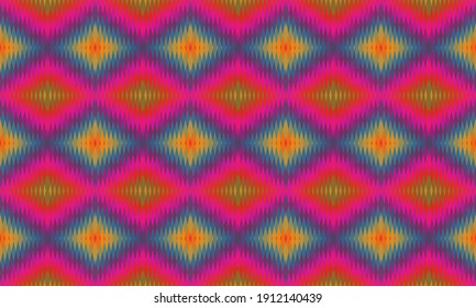 Seamless vector pattern. Background for decor or ethnic Mexican fabric pattern with colorful stripes. Can be used for ceramic tiles, wallpapers, linoleum, textiles.