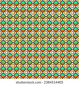Seamless vector pattern. Background with decorative tribal elements. Print with ethnic, folk, traditional motifs. Graphic vector illustration. Can be used for wallpaper, wrapping,