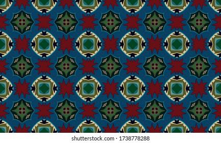 Seamless vector pattern. Background pattern in geometric ornamental style.