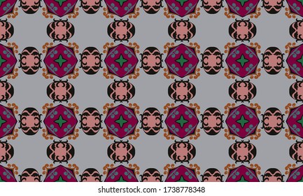 Seamless vector pattern. Background pattern in geometric ornamental style.