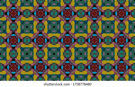 Seamless vector pattern. Background pattern in geometric ornamental style.