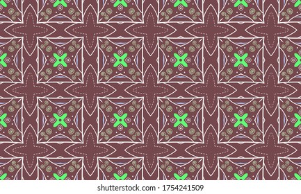 Seamless vector pattern. Background pattern in geometric ornamental style.