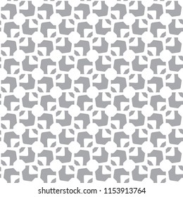 Seamless vector pattern. Background gray texture in geometric ornamental style.