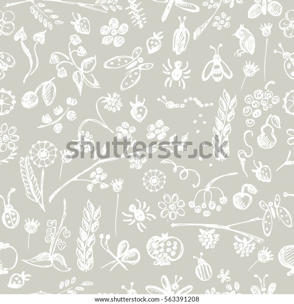 Download Seamless Vector Pattern Background Hand Drawn Stock Vector Royalty Free 563391208