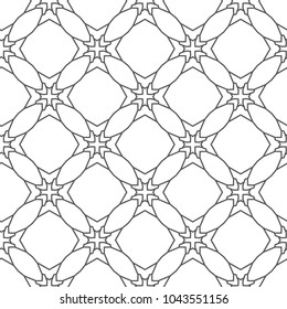Seamless vector pattern. Background texture in geometric ornamental style.