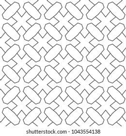 Seamless vector pattern. Background texture in geometric ornamental style.