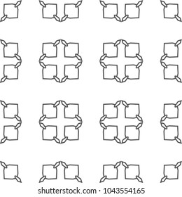 Seamless vector pattern. Background texture in geometric ornamental style.