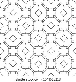 Seamless vector pattern. Background texture in geometric ornamental style.