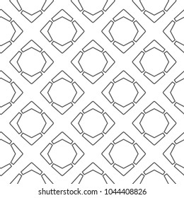 Seamless vector pattern. Background texture in geometric ornamental style.