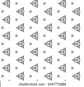 Seamless vector pattern. Background texture in geometric ornamental style.