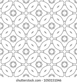 Seamless vector pattern. Background texture in geometric ornamental style.
