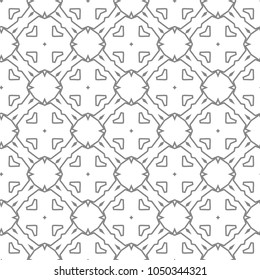 Seamless vector pattern. Background texture in geometric ornamental style.