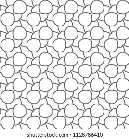 Seamless vector pattern. Background texture in geometric ornamental style.