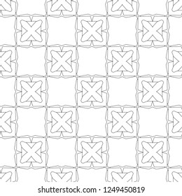 Seamless vector pattern. Background texture in geometric ornamental style.