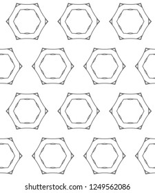 Seamless vector pattern. Background texture in geometric ornamental style.