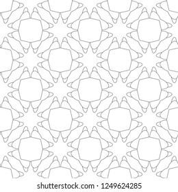 Seamless vector pattern. Background texture in geometric ornamental style.