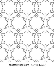 Seamless vector pattern. Background texture in geometric ornamental style.