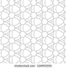 Seamless vector pattern. Background texture in geometric ornamental style.