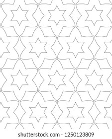 Seamless vector pattern. Background texture in geometric ornamental style.