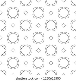 Seamless vector pattern. Background texture in geometric ornamental style.