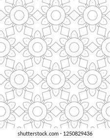 Seamless vector pattern. Background texture in geometric ornamental style.