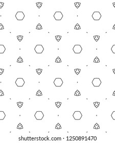 Seamless vector pattern. Background texture in geometric ornamental style.