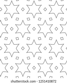 Seamless vector pattern. Background texture in geometric ornamental style.