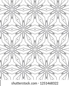 Seamless vector pattern. Background texture in geometric ornamental style.
