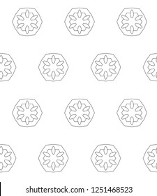Seamless vector pattern. Background texture in geometric ornamental style.