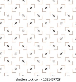 Seamless vector pattern. Background texture in geometric ornamental style.