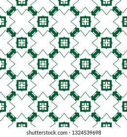 Seamless vector pattern. Background texture in geometric ornamental style.
