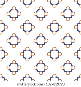 Seamless vector pattern. Background texture in geometric ornamental style.