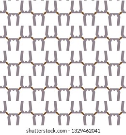 Seamless vector pattern. Background texture in geometric ornamental style.