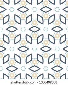 Seamless vector pattern. Background texture in geometric ornamental style.
