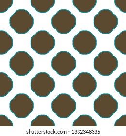 Seamless vector pattern. Background texture in geometric ornamental style.