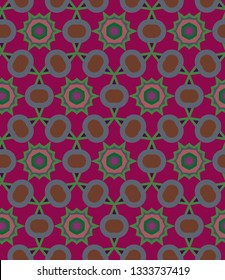 Seamless vector pattern. Background texture in geometric ornamental style.