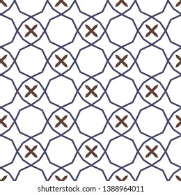 Seamless vector pattern. Background texture in geometric ornamental style.