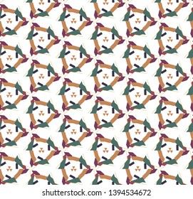 Seamless vector pattern. Background texture in geometric ornamental style.
