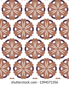 Seamless vector pattern. Background texture in geometric ornamental style.