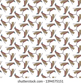Seamless vector pattern. Background texture in geometric ornamental style.