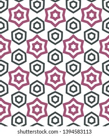 Seamless vector pattern. Background texture in geometric ornamental style.