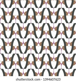 Seamless vector pattern. Background texture in geometric ornamental style.