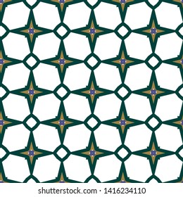 Seamless vector pattern. Background texture in geometric ornamental style.