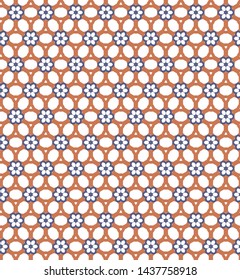 Seamless vector pattern. Background texture in geometric ornamental style.