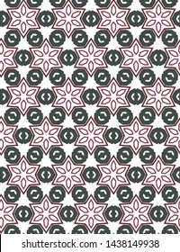 Seamless vector pattern. Background texture in geometric ornamental style.