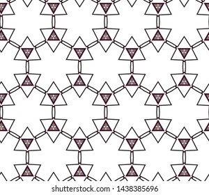 Seamless vector pattern. Background texture in geometric ornamental style.