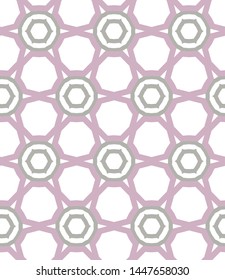 Seamless vector pattern. Background texture in geometric ornamental style.